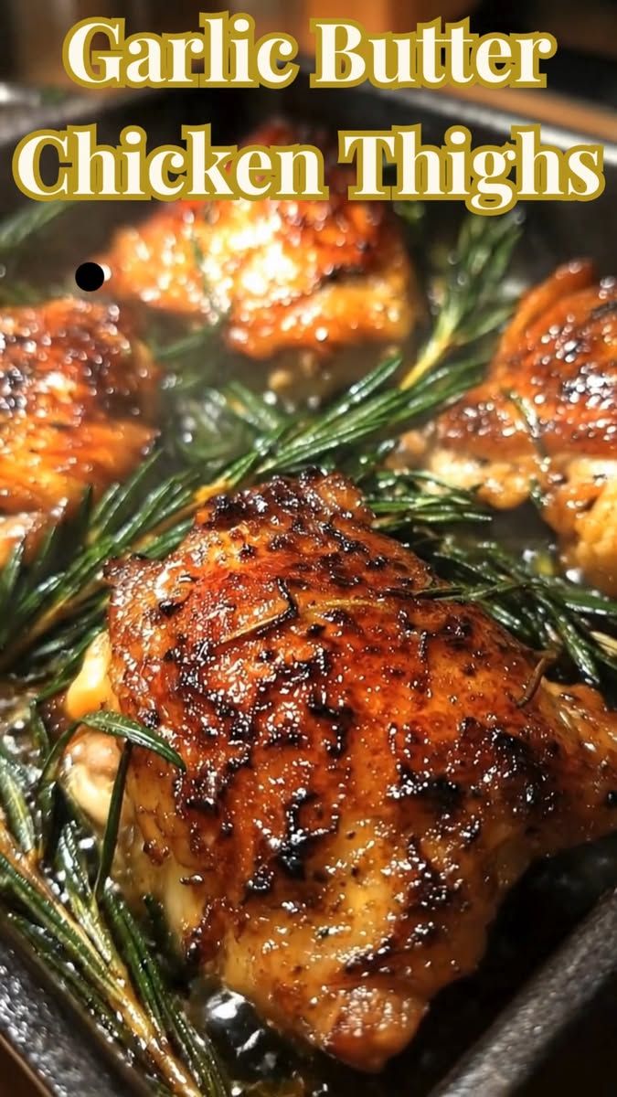 Pan-Seared Chicken Thighs with Garlic Rosemary Butter