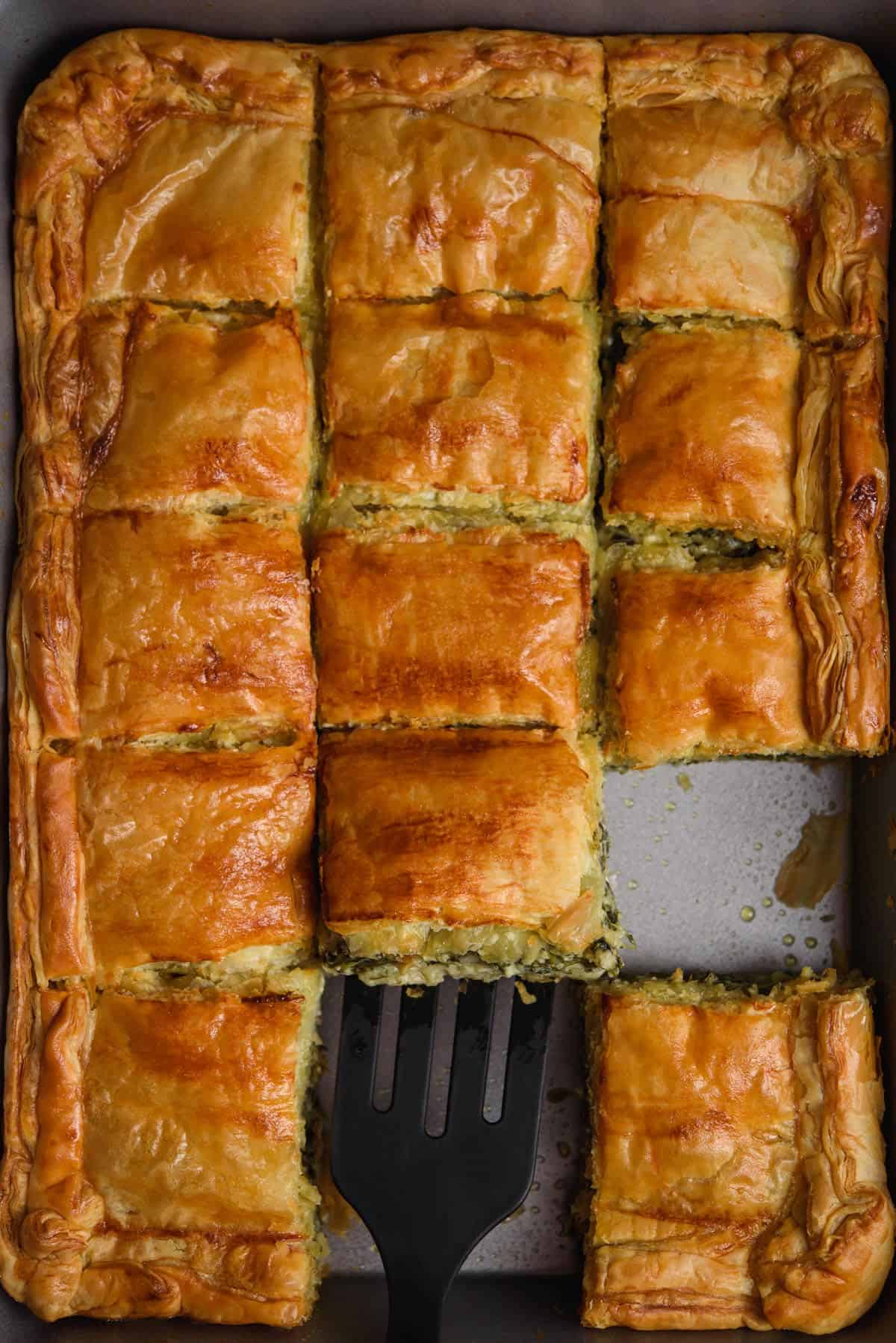 Baked Pumpkin and Fetta Pie with Puff Pastry
