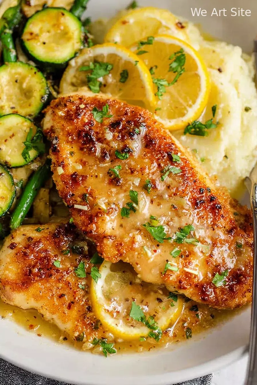 Pan-Seared Chicken with Tangy Lemon-Mustard Glaze