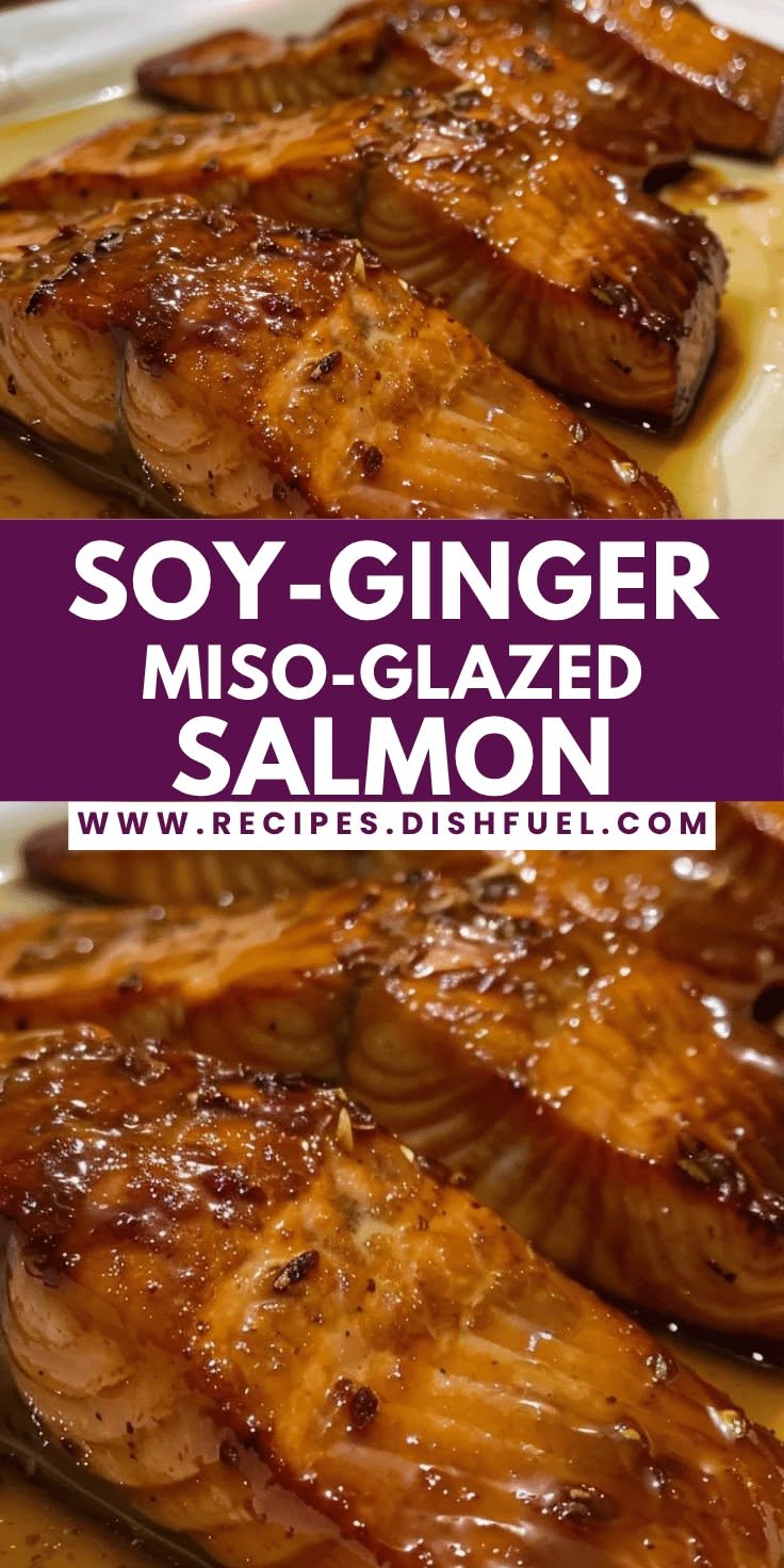 Pan-Roasted Salmon with Miso Ginger Glaze