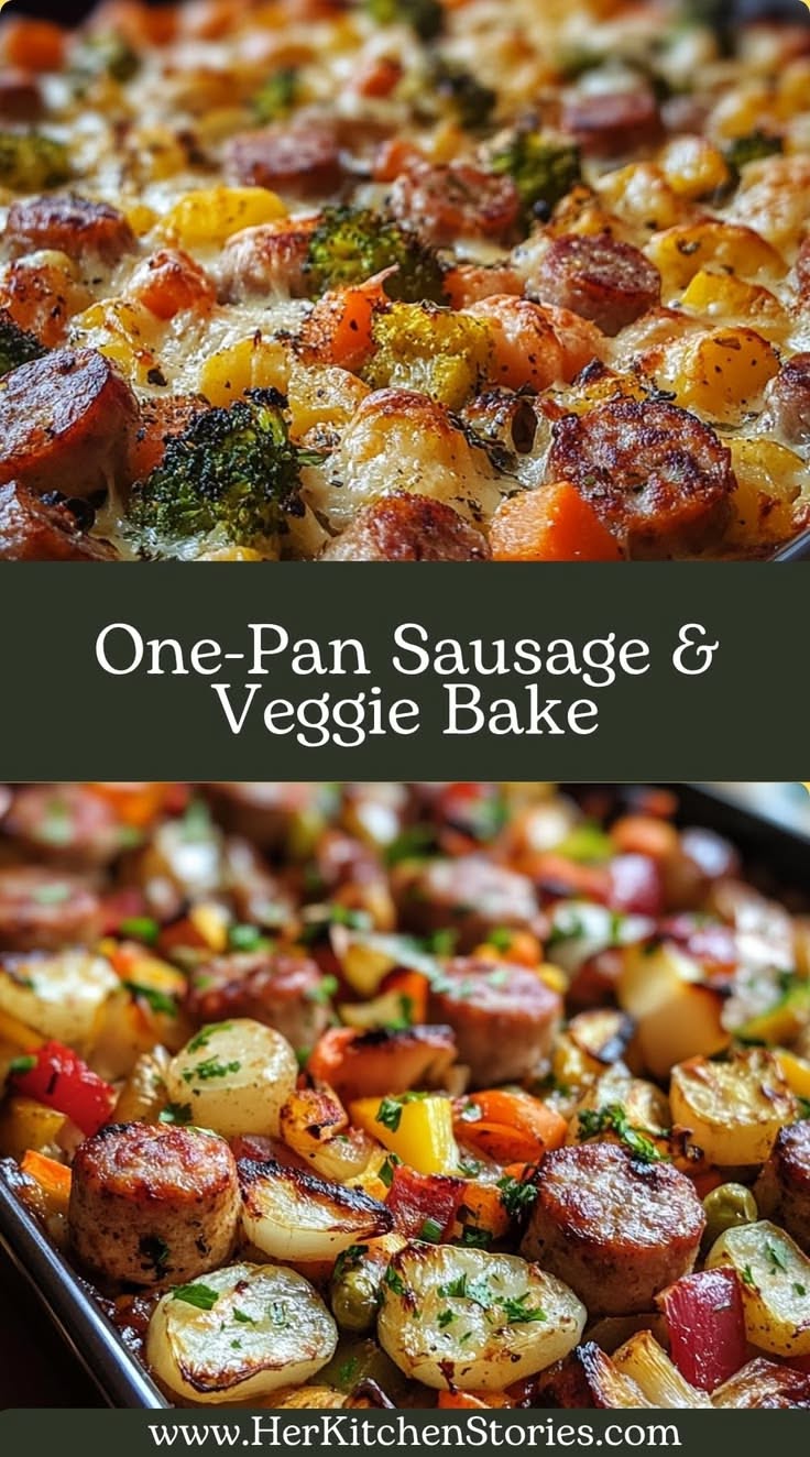 One-Pan Italian Sausage and Vegetable Bake