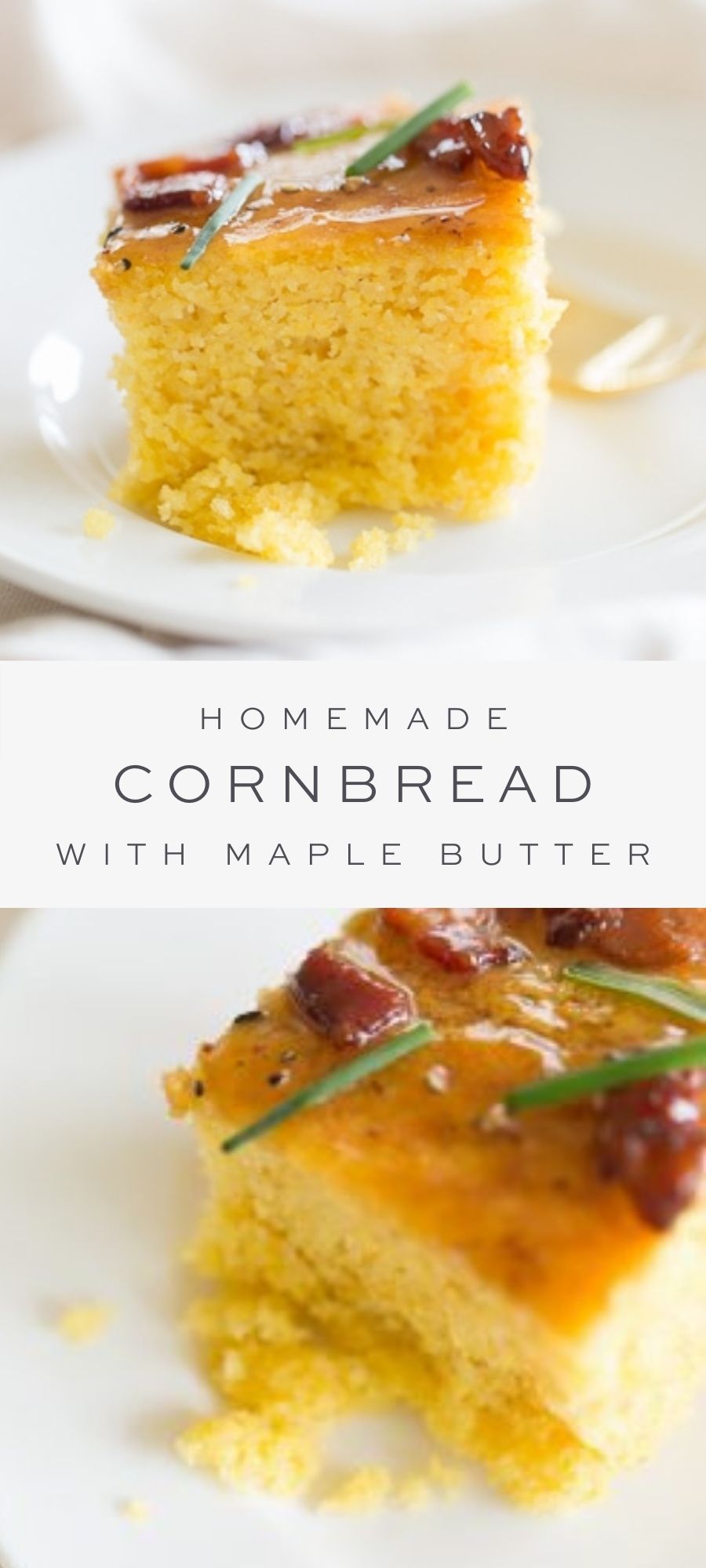 Rustic Indiana Cornbread with Maple Butter Drizzle