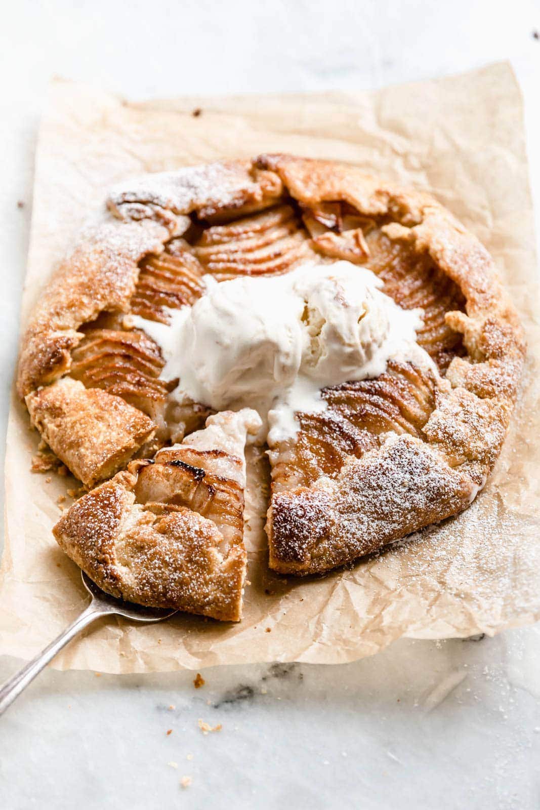 Spiced Apple Galette with Cinnamon Crust