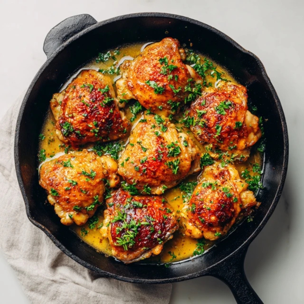 Sautéed Chicken with Honey-Dijon Glaze and Wilted Spinach