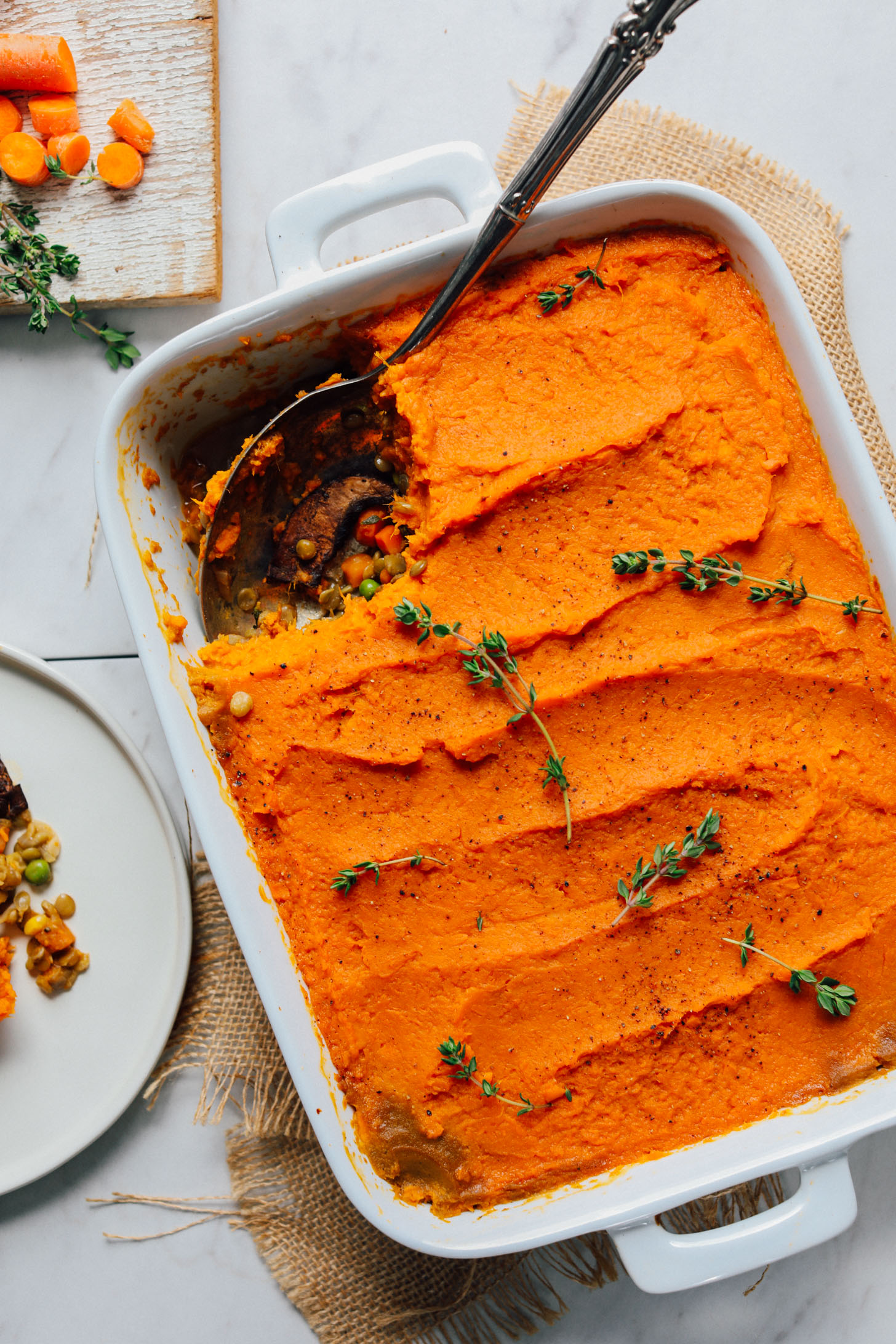 Baked Shepherd’s Pie with Sweet Potato Mash