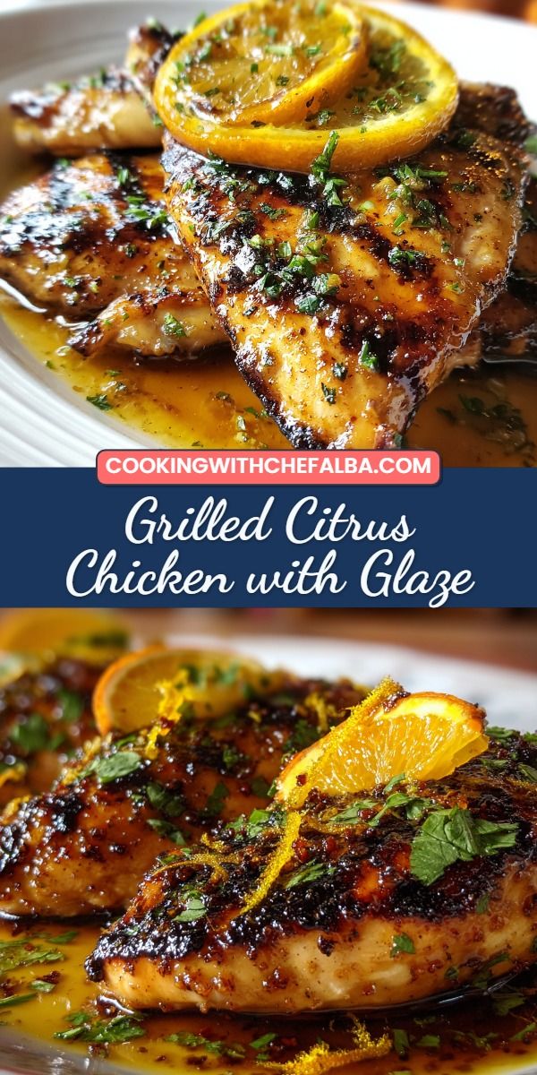 Pan-Seared Chicken with Fourth of July Citrus Glaze