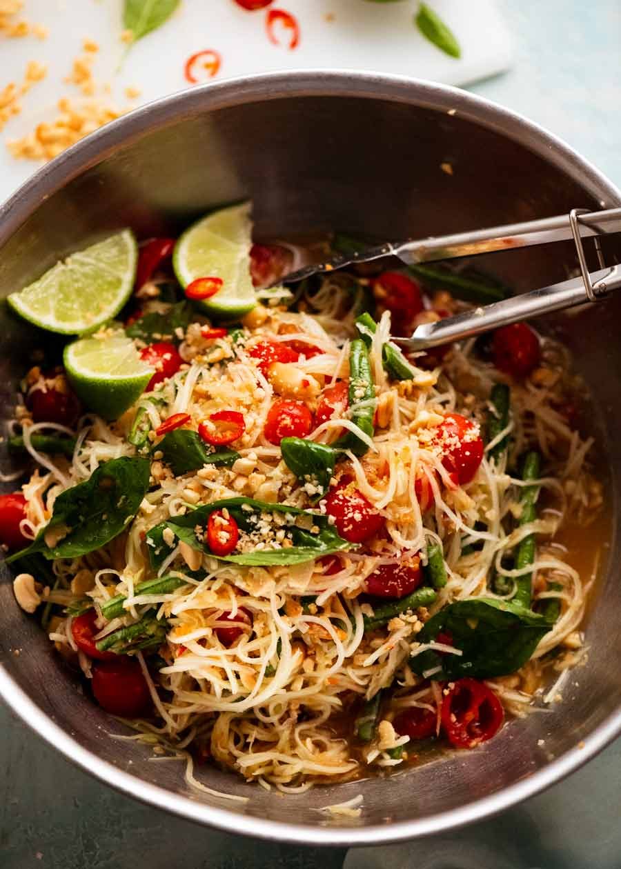 Green Papaya and Chili Lime Salad