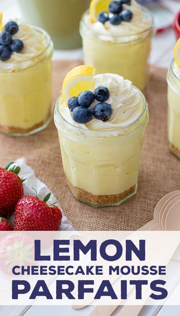 No-Bake Lemon Mascarpone Parfaits with Graham Cracker Crumble