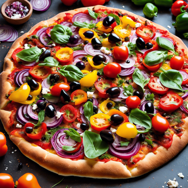 Mediterranean Veggie Sheet Pan Pizza