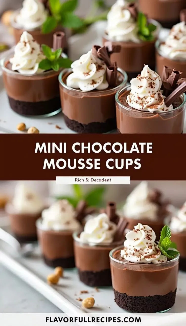 No-Bake Espresso Chocolate Mousse Cups