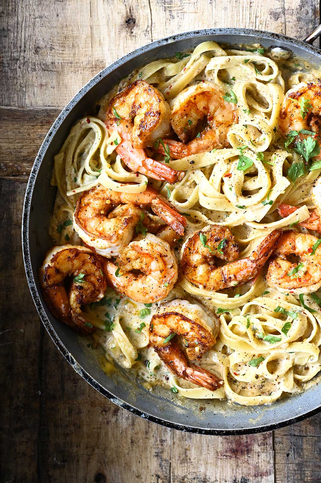 Creamy Garlic Shrimp Pasta