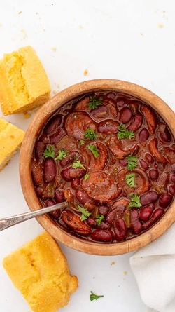 Smoked Beef and Sausage Chili with Roasted Peppers
