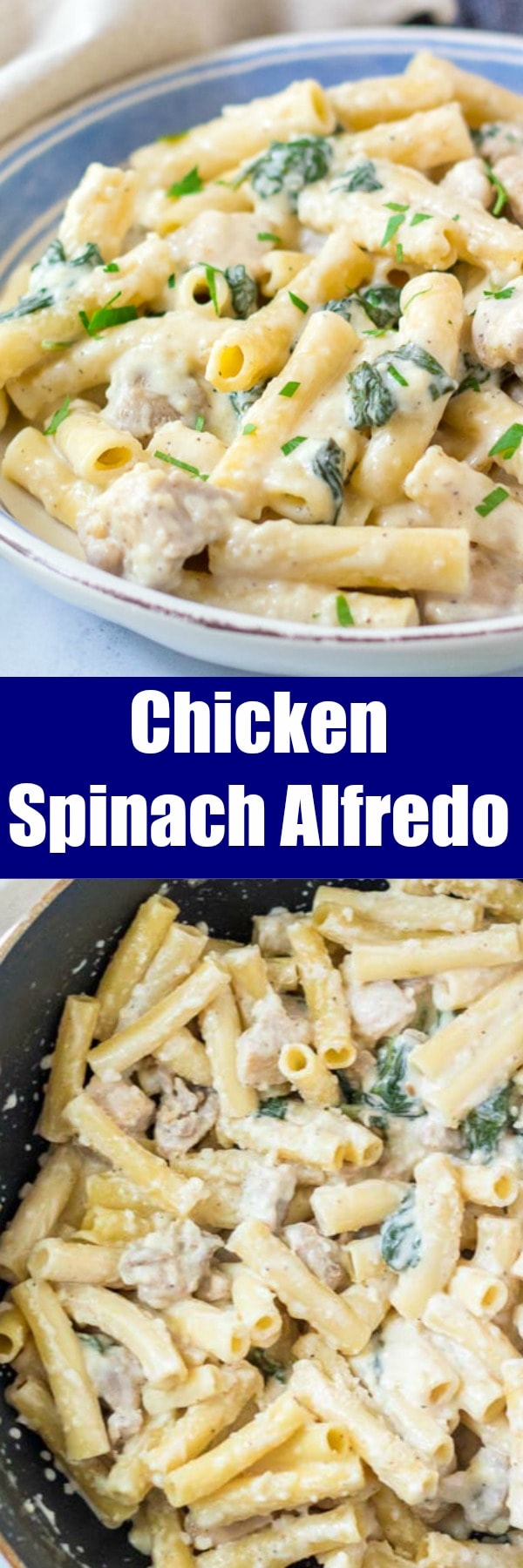 One-Pot Chicken Alfredo with Spinach and Parmesan