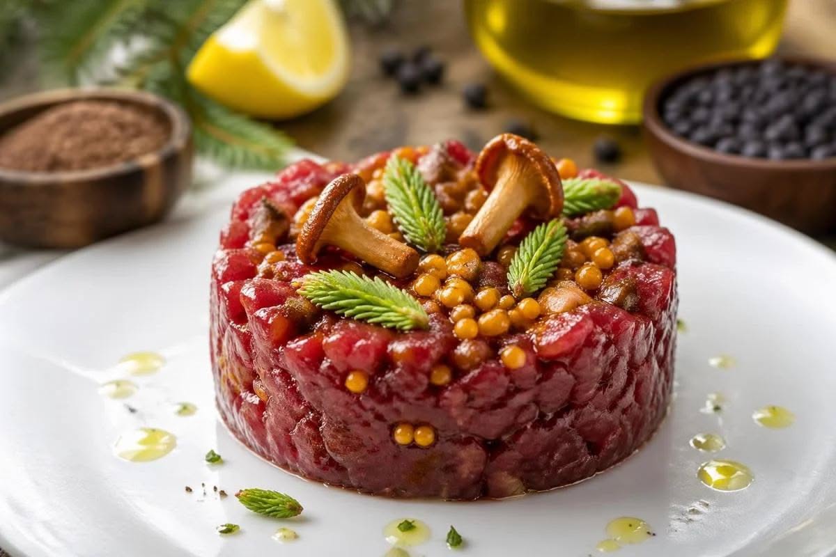 Kitfo-Inspired Spiced Raw Beef Tartare with Mitmita