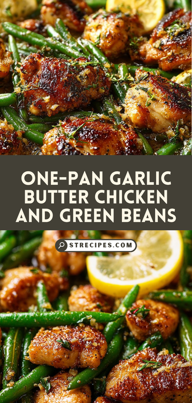 One-Pan Garlic Butter Chicken with Sautéed Green Beans