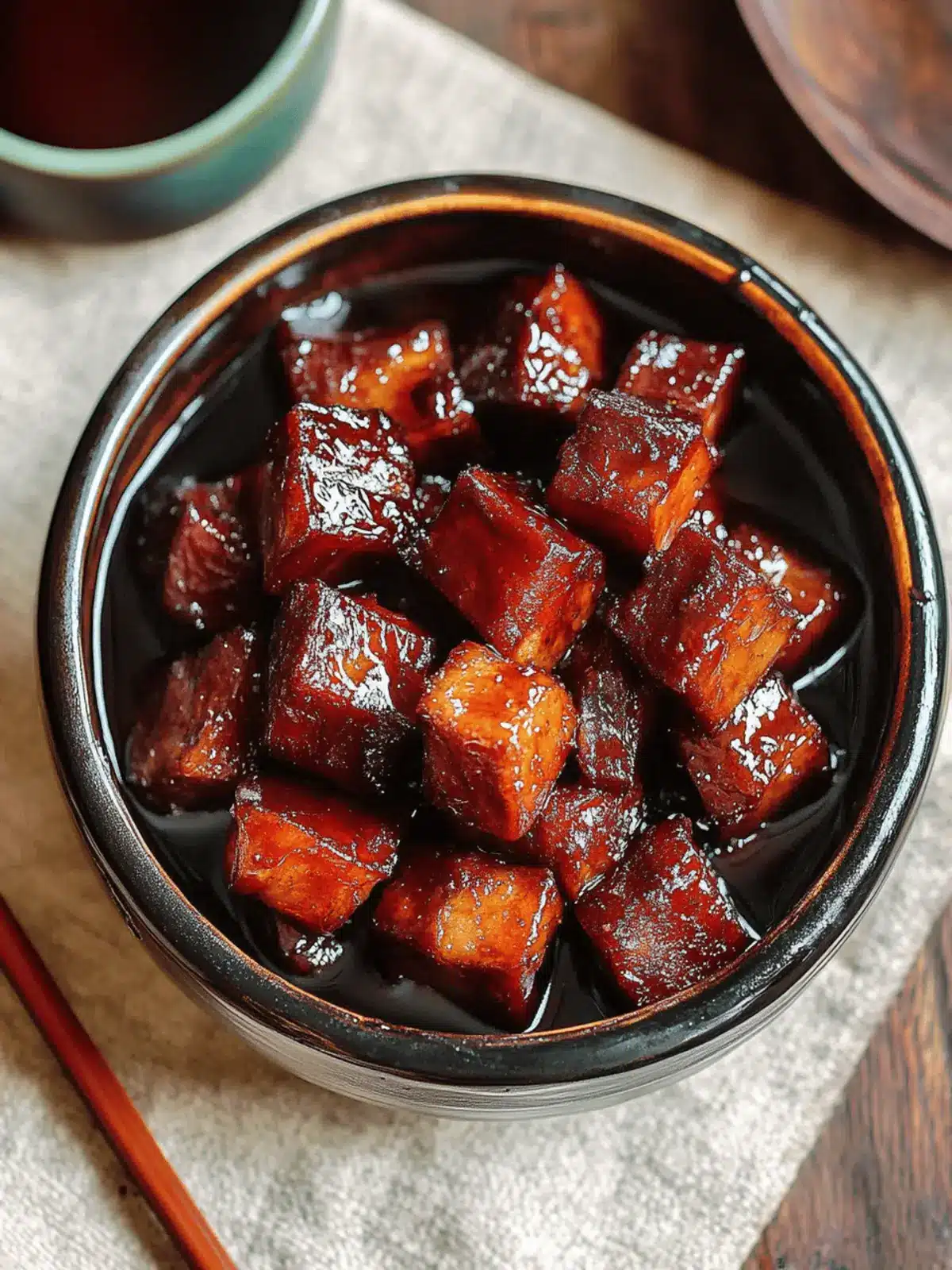 Shanghai-Style Braised Pork Belly with Soy and Shaoxing Wine