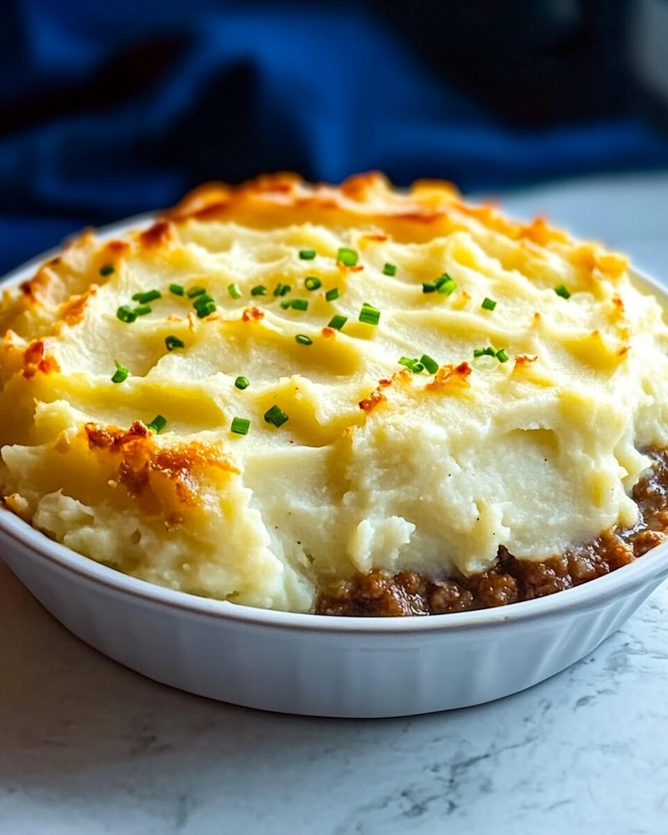 Shepherd’s Pie with Garlic Mashed Potato Topping