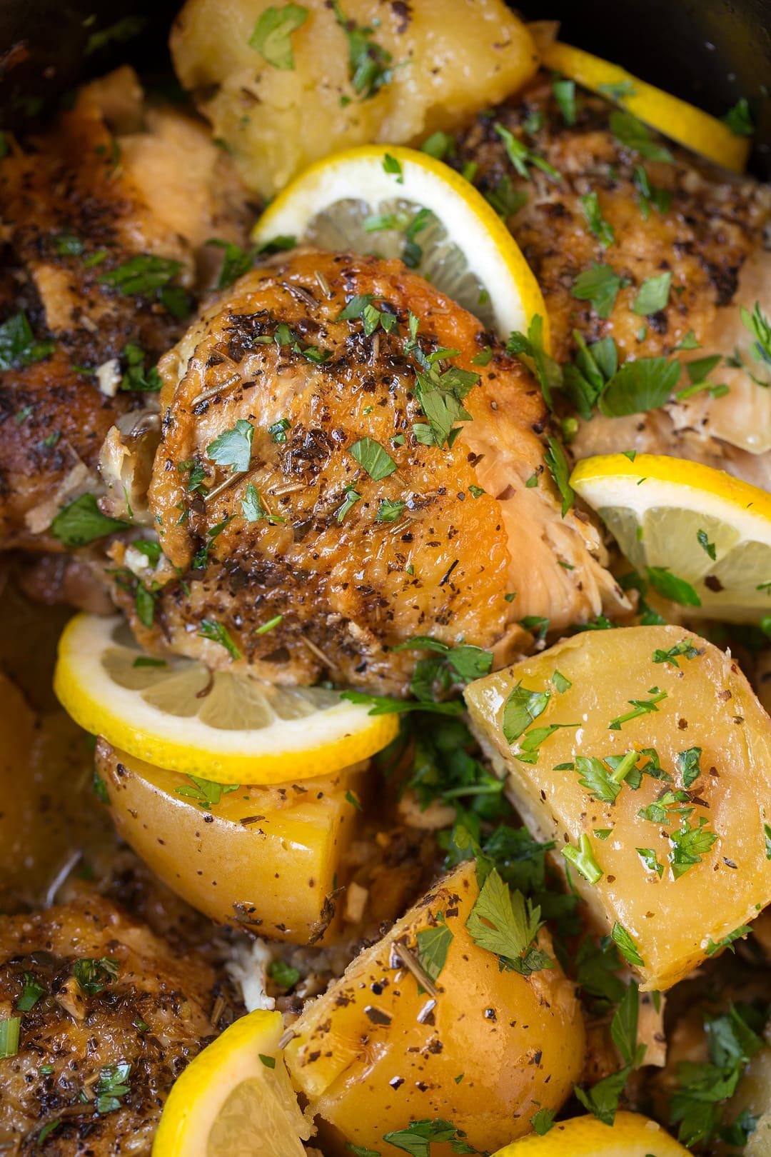 Slow-Cooked Greek Lemon-Oregano Chicken with Potatoes