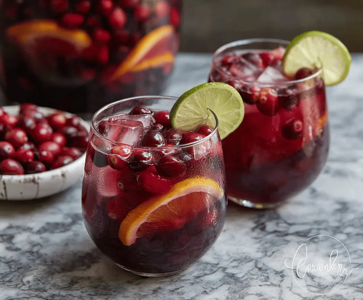 Sparkling Cranberry Citrus Sangria Punch