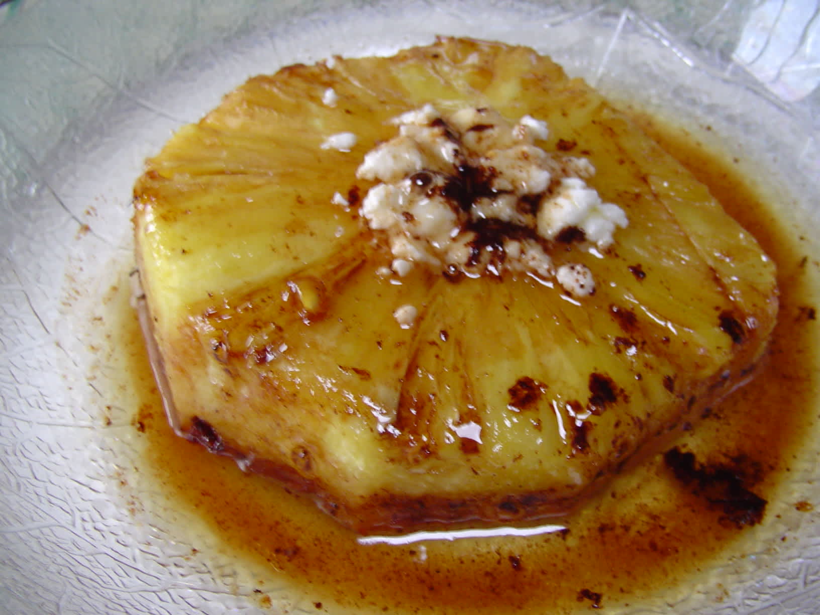 Pastel de Huevo with Pineapple Glaze
