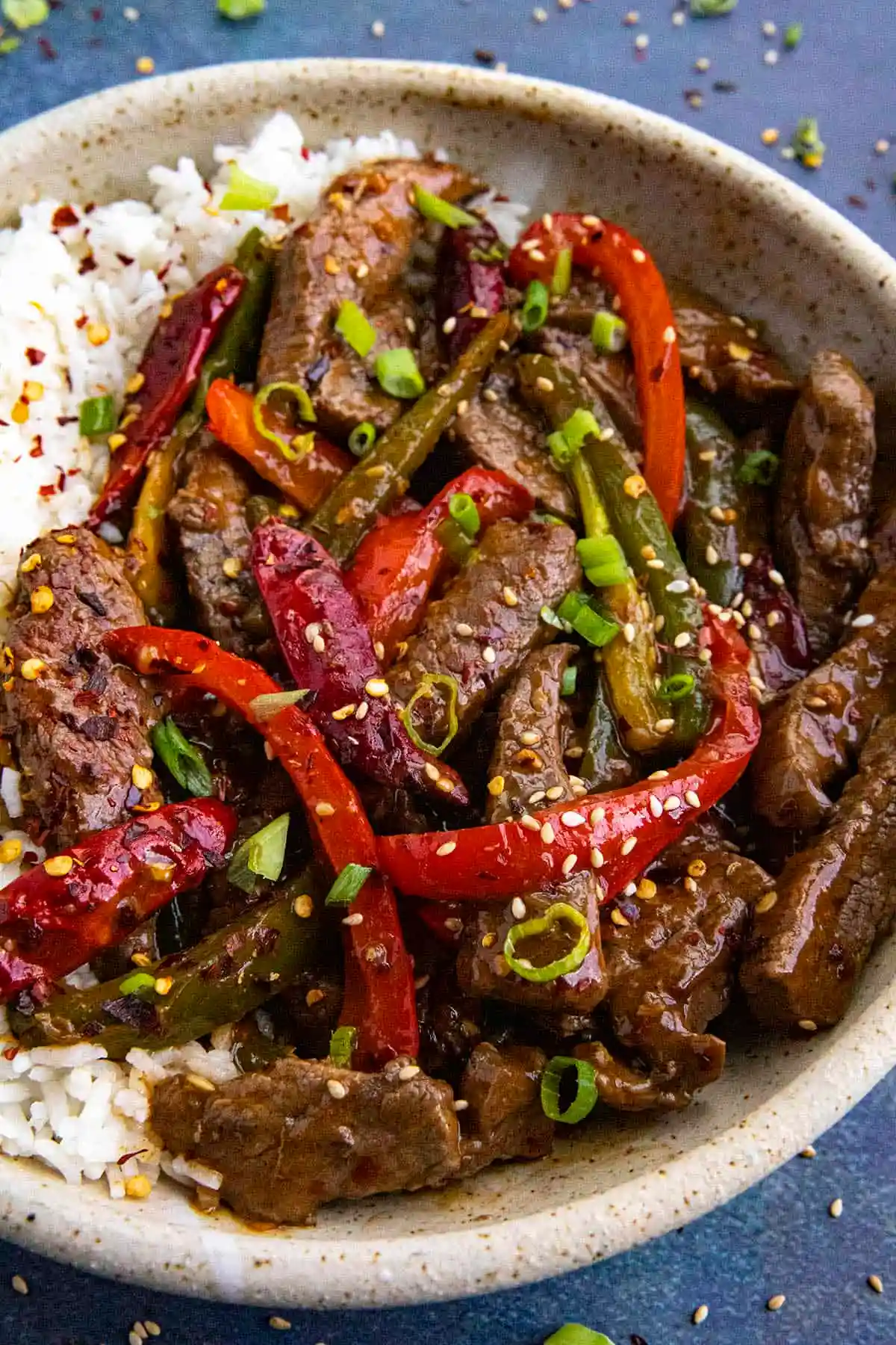 Spicy Szechuan Stir-Fried Beef with Chili Peppers