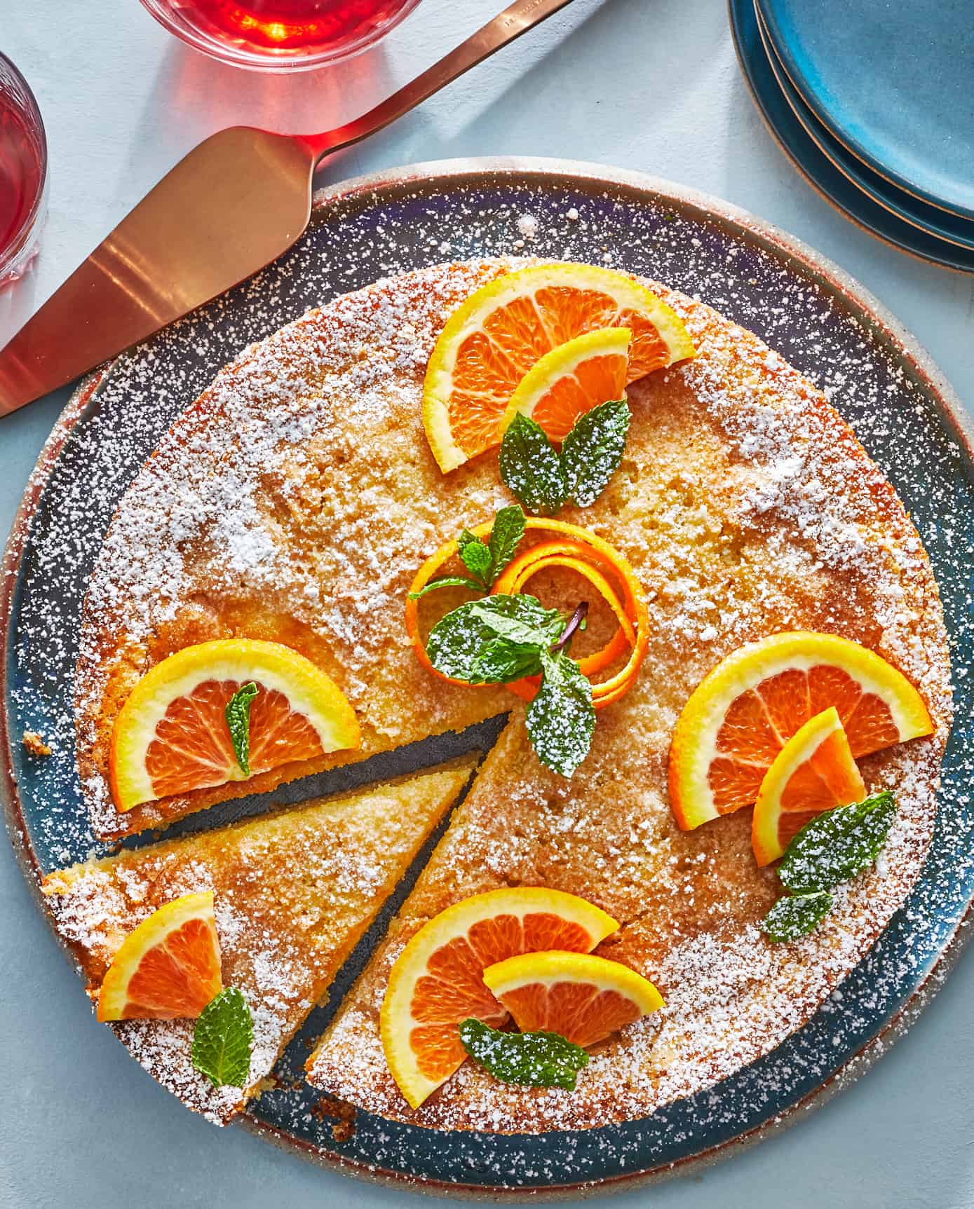 Chocolate-Dipped Orange Olive Oil Cake