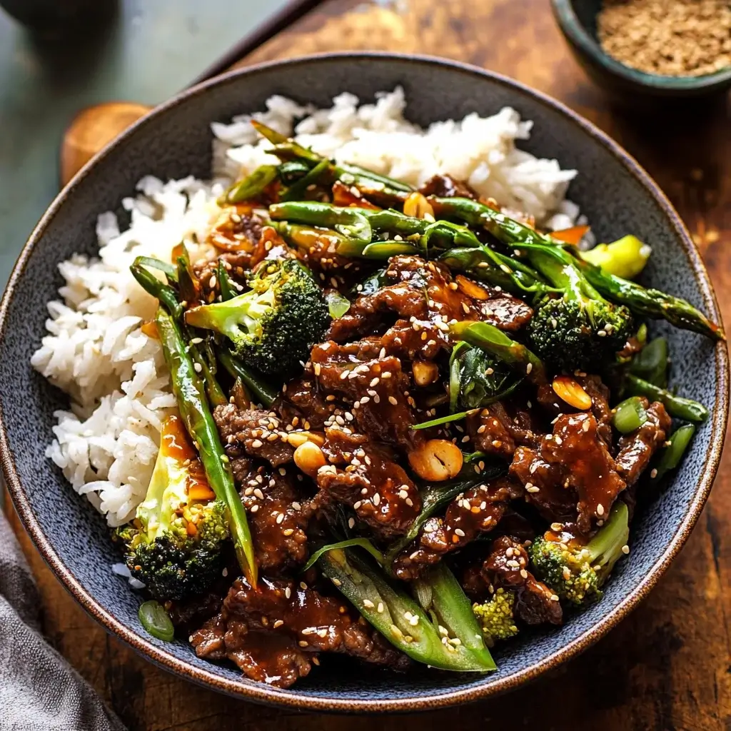 Korean-Style Spicy Beef Stir-Fry with Sesame and Scallions