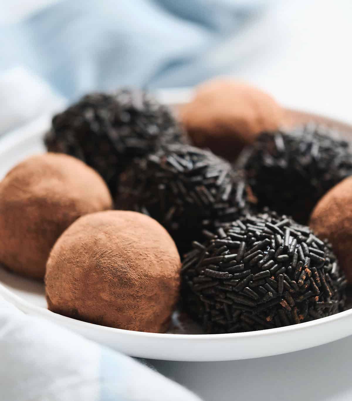 Stovetop Brigadeiro Chocolate Truffles with Sweetened Condensed Milk