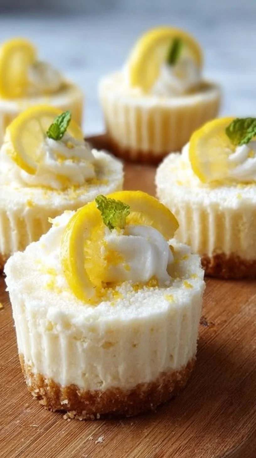 No-Bake Lemon Cheesecake Cups
