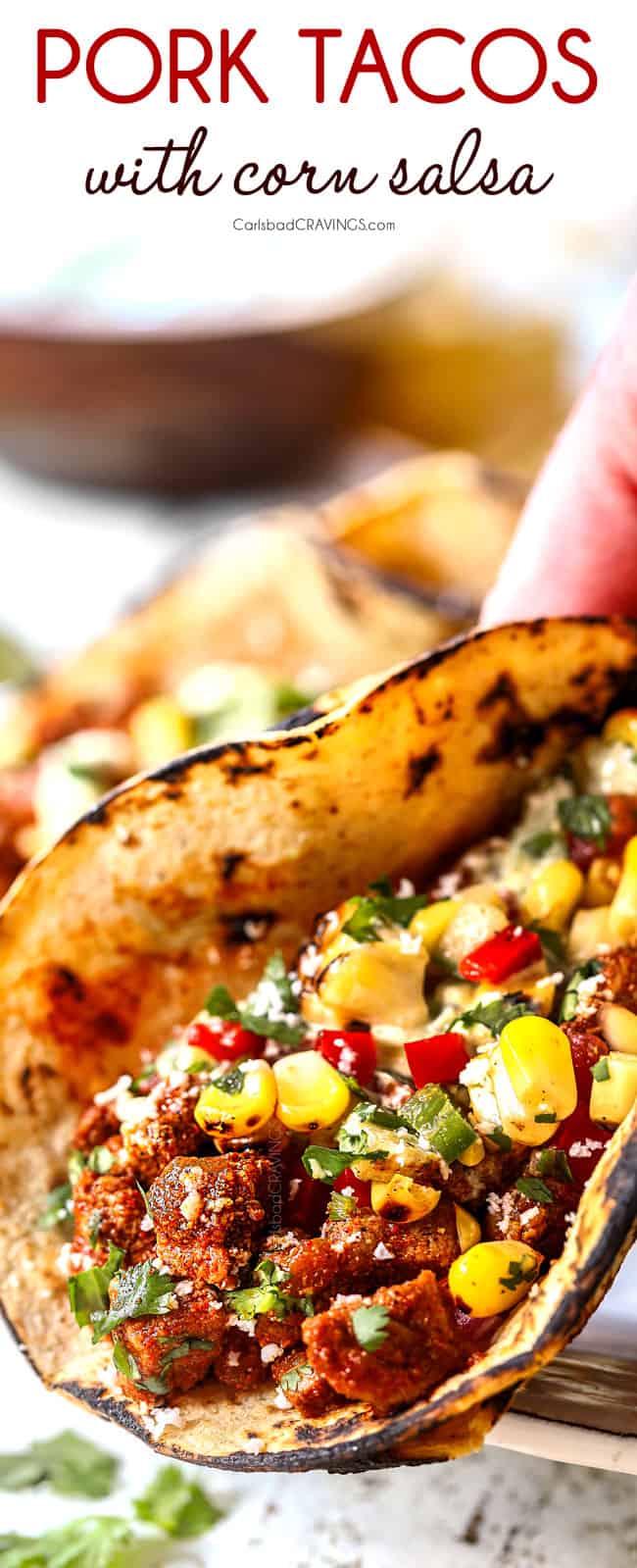 Rio Metro Spiced Pork Tacos with Grilled Corn Salsa