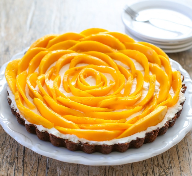 No-Bake Tropical Mango Coconut Tart