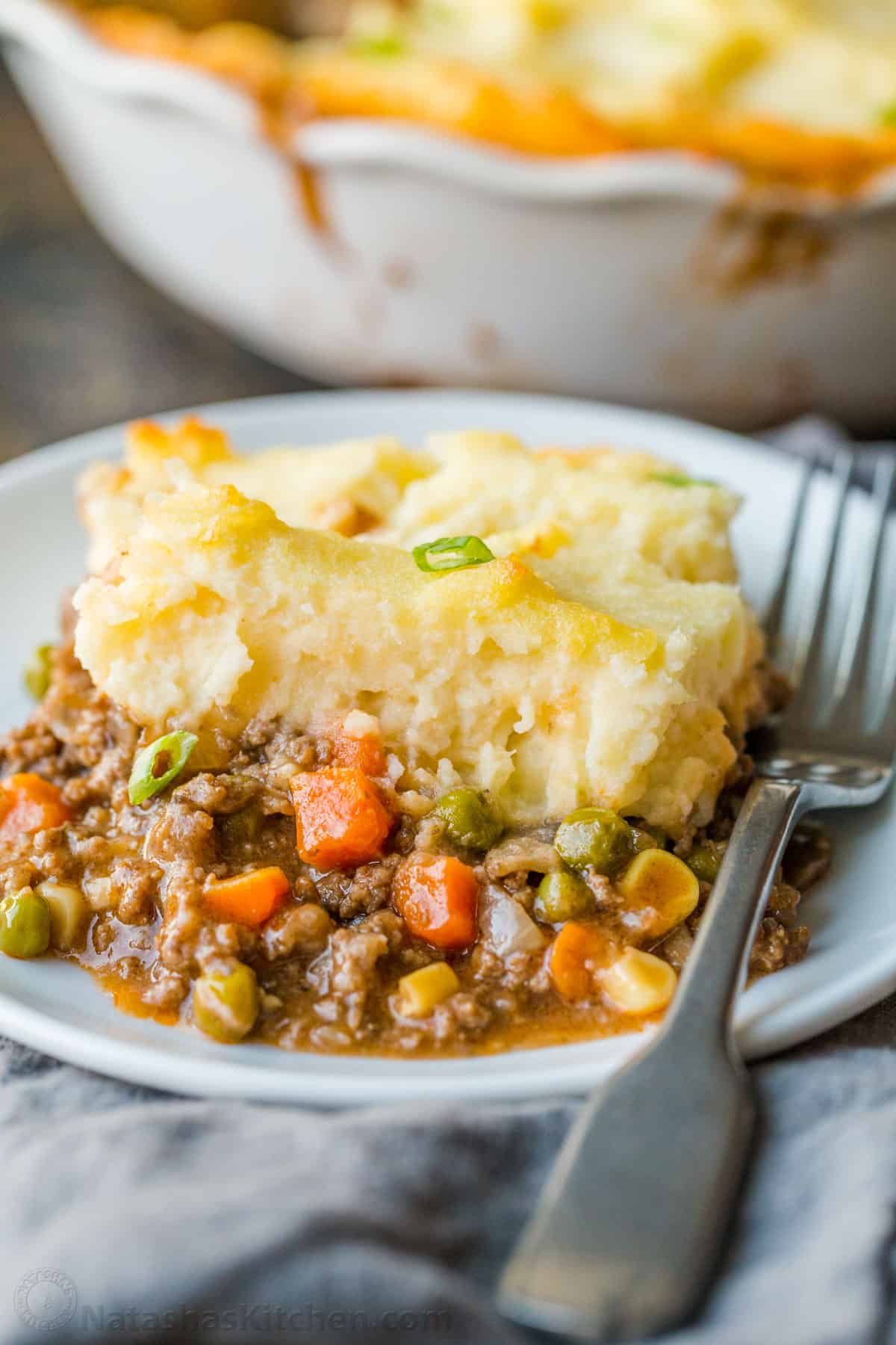 Baked Shepherd's Pie with Savory Beef and Mashed Potato Crust