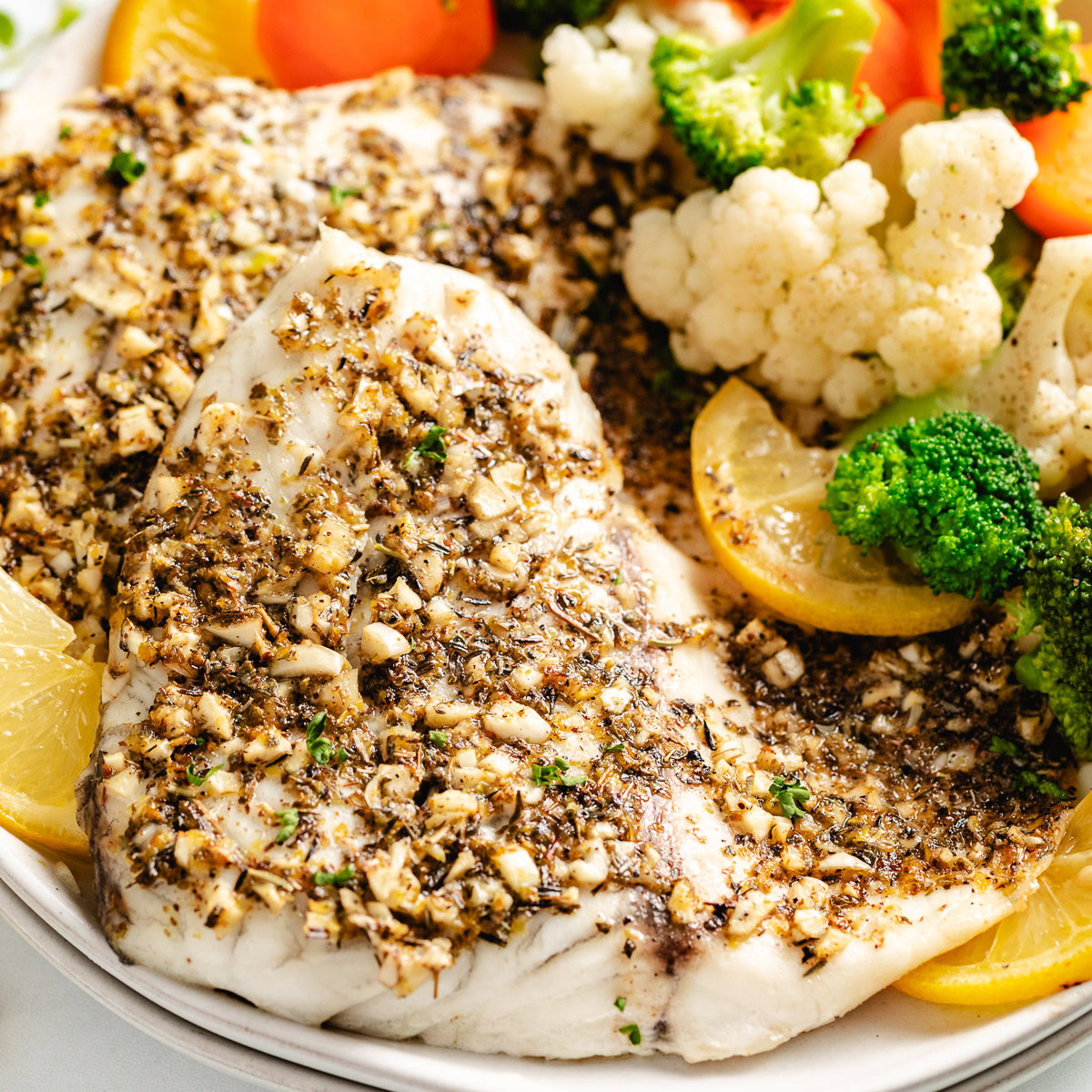 Oven-Roasted Barramundi with Lemon Myrtle and Garlic