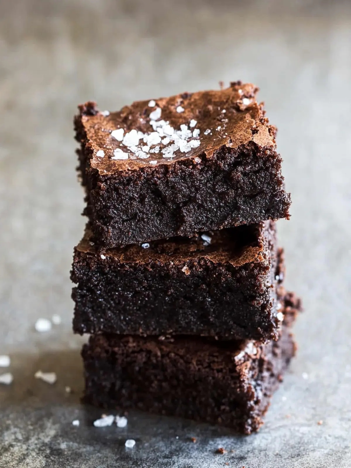 Chocolate Stout Brownies with Sea Salt
