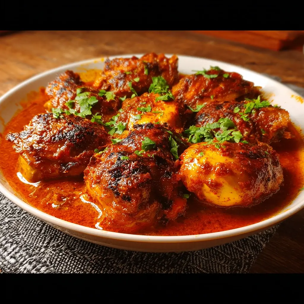 Slow-Simmered Berbere Chicken Wat with Spiced Onions