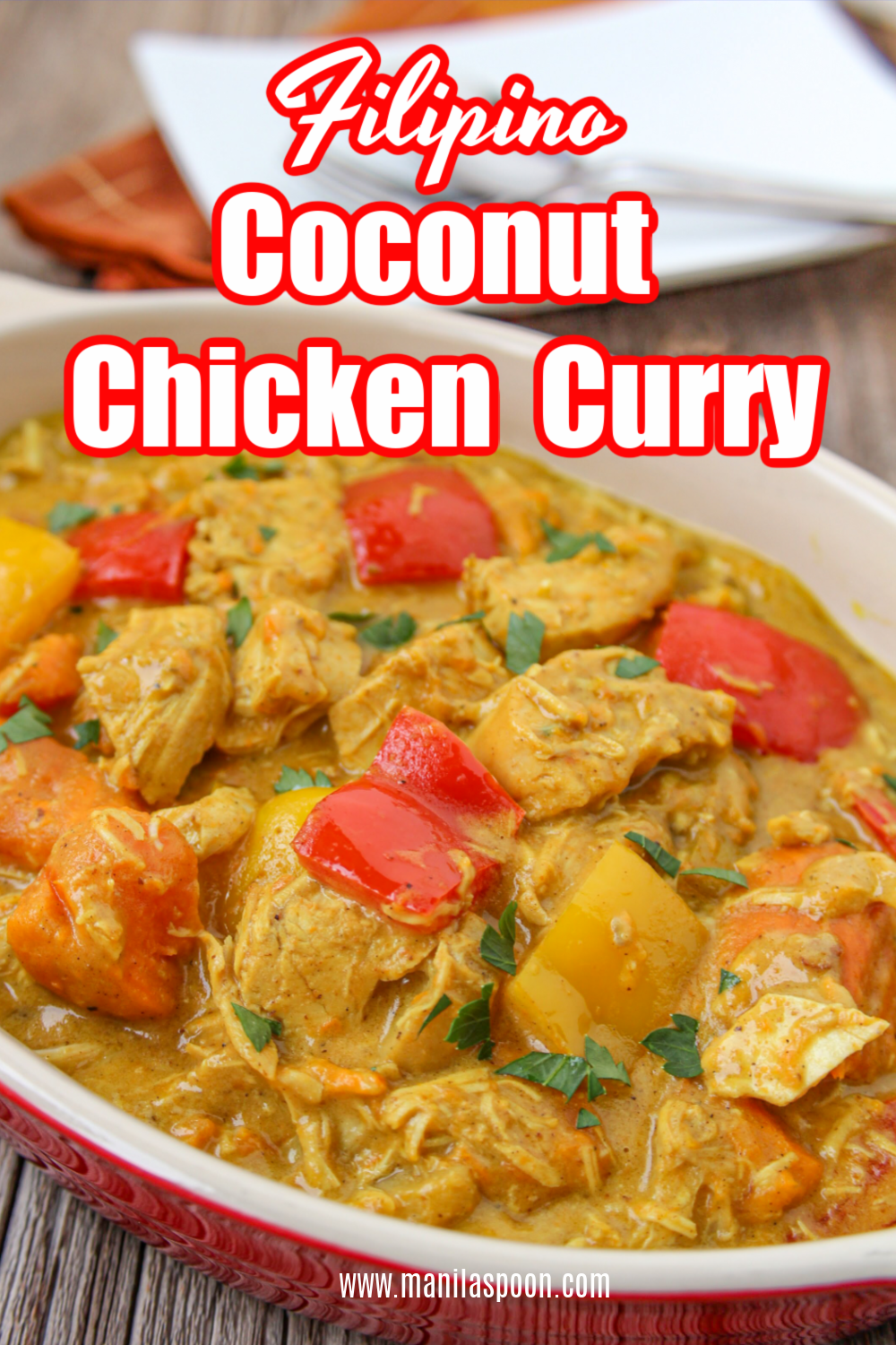 Sautéed Filipino Chicken Curry with Coconut and Ginger