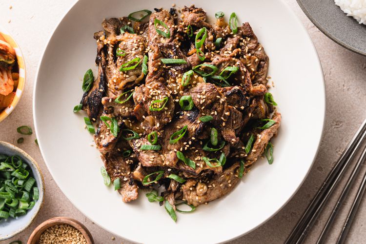 Stir-Fried Beef Bulgogi with Scallions and Sesame