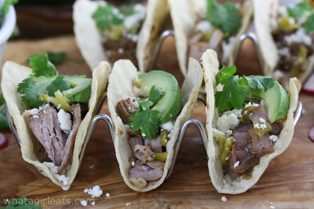 Wood-Fired Green Chile and Pork Shoulder Tacos