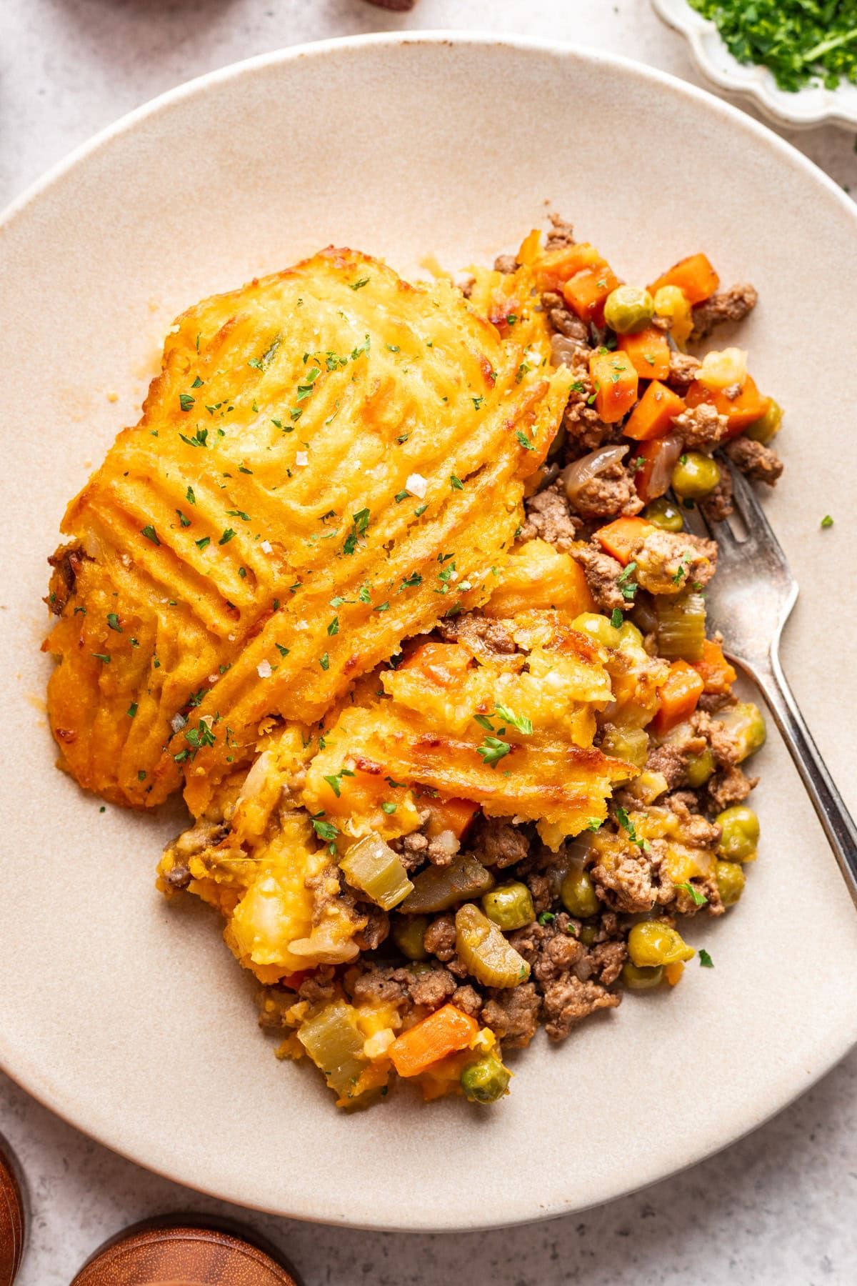 Baked Shepherd’s Pie with Root Vegetables