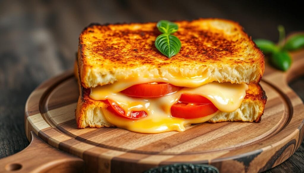 Classic Vegemite and Cheese Toastie with Tomato