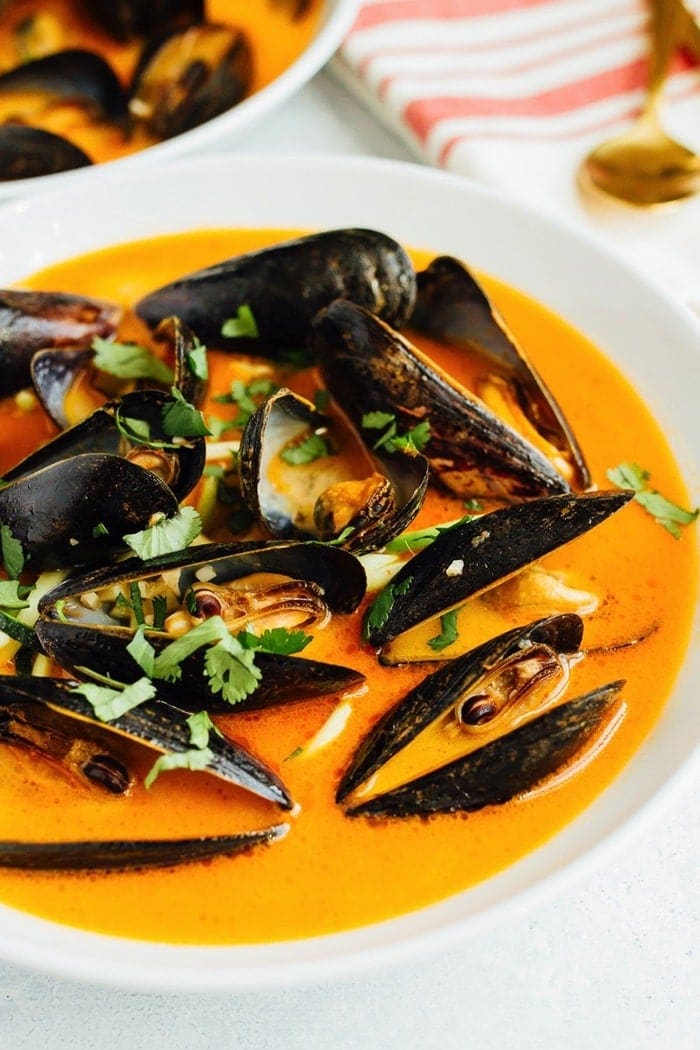 Stovetop Goan Mussels Curry with Coconut and Red Chili
