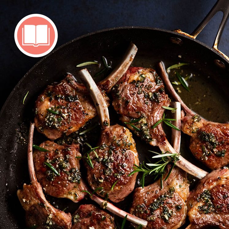 Baked Lamb Cutlets with Rosemary and Garlic