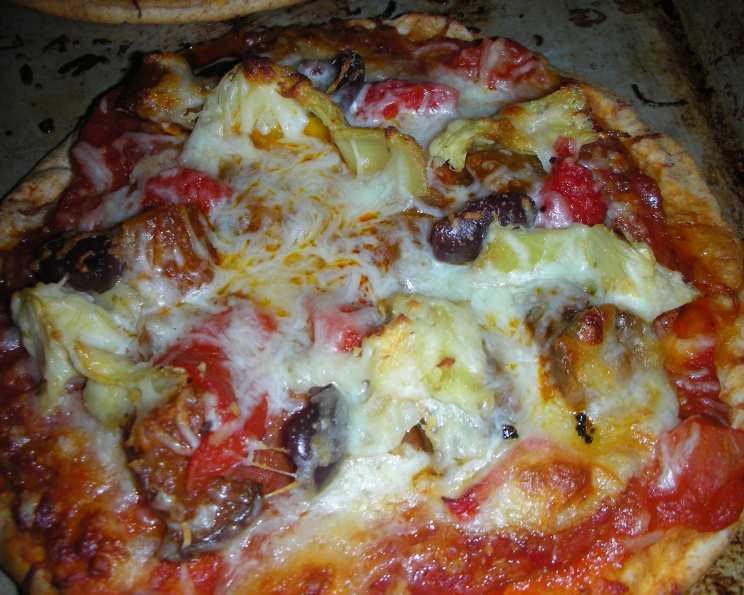 Wood-Fired NY-Style Pizza with Antipasto Salad