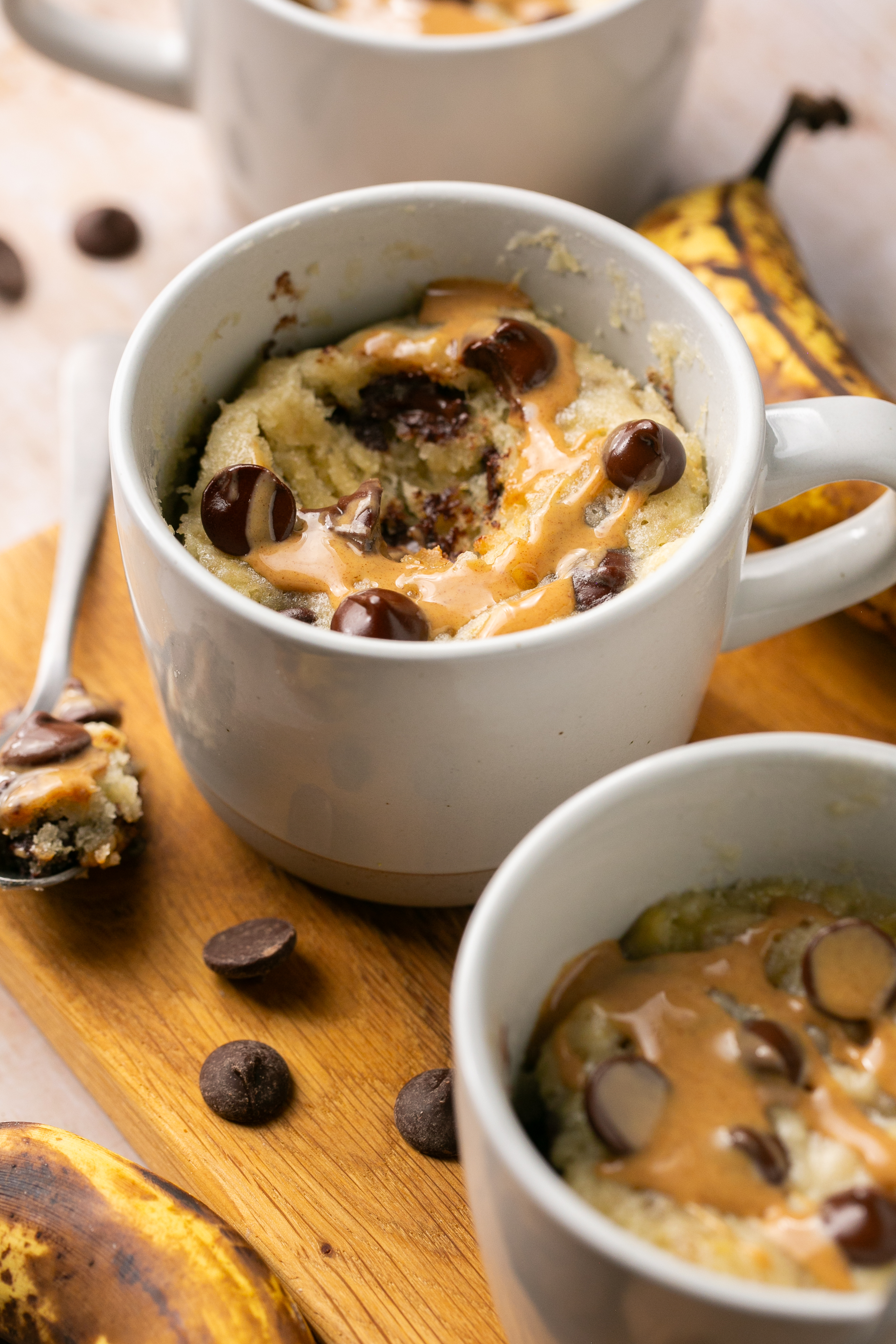 Quick Banana Chocolate Chip Mug Cake