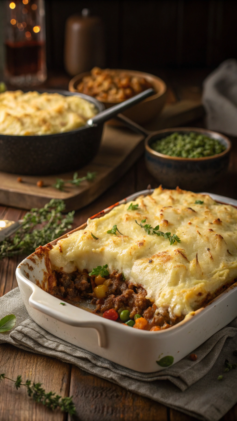 Shepherd's Pie with Roasted Garlic and Thyme