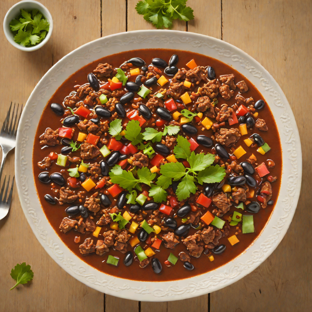 Slow-Cooked Beef Chili with Black Beans and Smoked Paprika