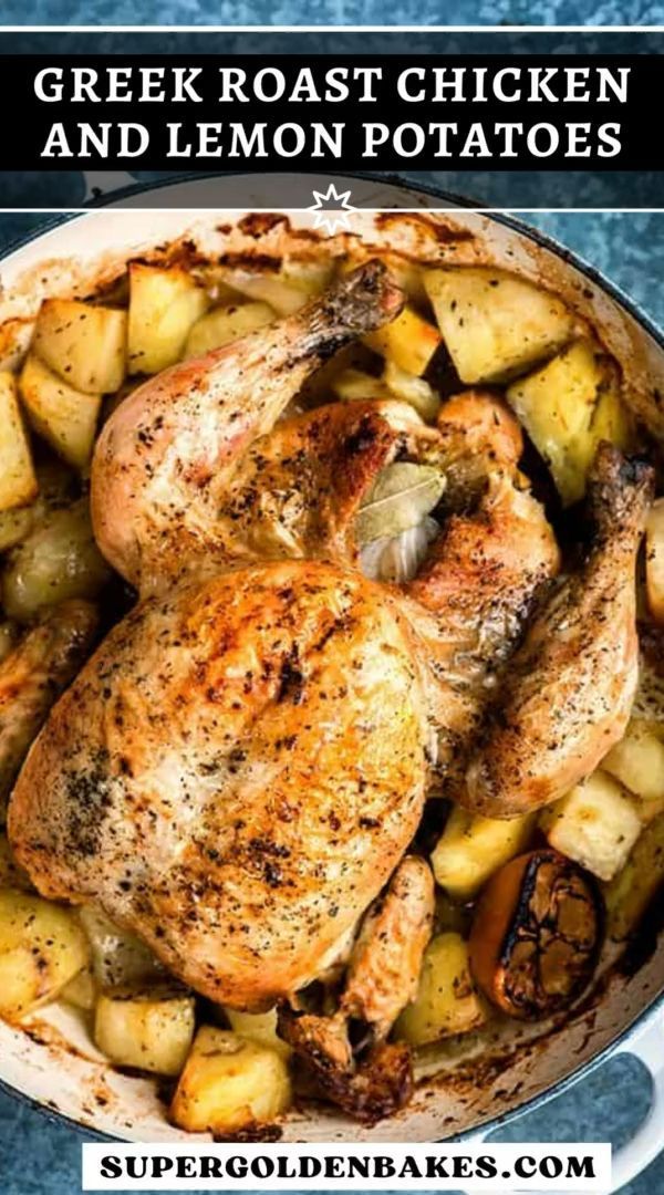 Slow-Roasted Greek Lemon-Oregano Chicken with Potatoes