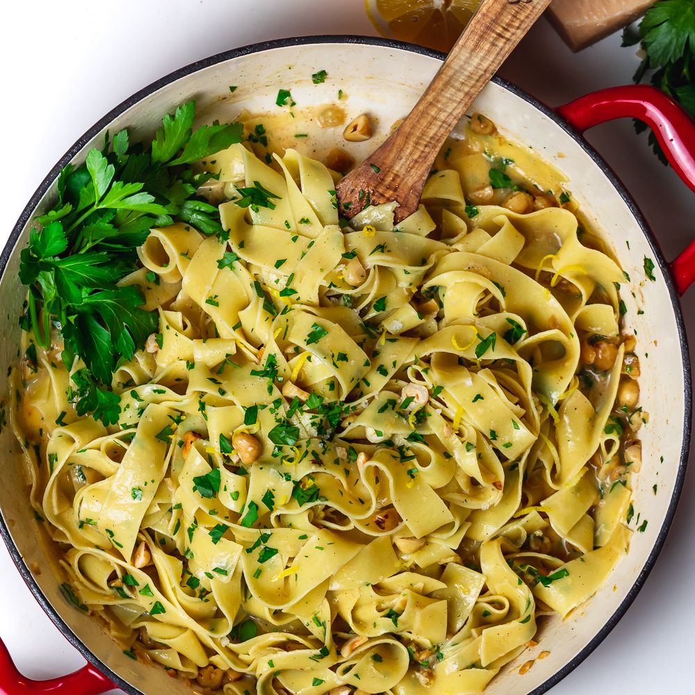 Homemade Pappardelle with Brown Butter