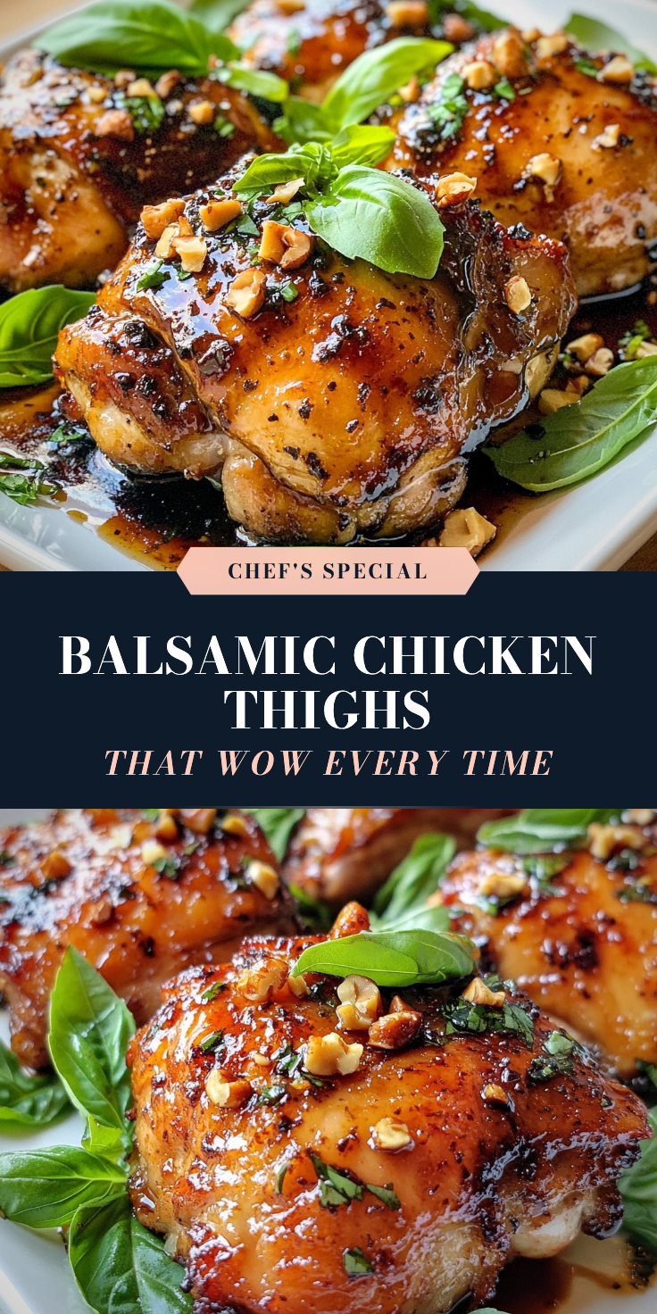Pan-Seared Chicken Thighs with Balsamic Garlic Glaze