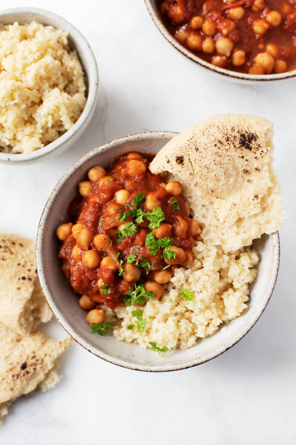 Spiced Chickpea and Hidden Tomato Stew